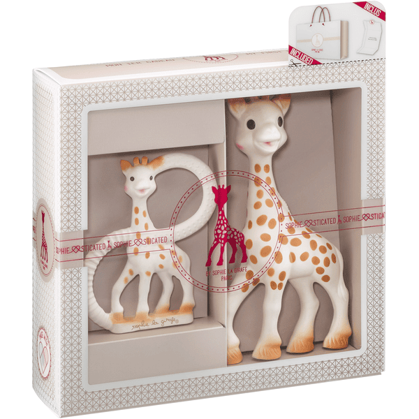 COFFRET DE NAISSANCE PRET A OFFRIR SOPHIE LA GIRAFE ET COLO RINGS