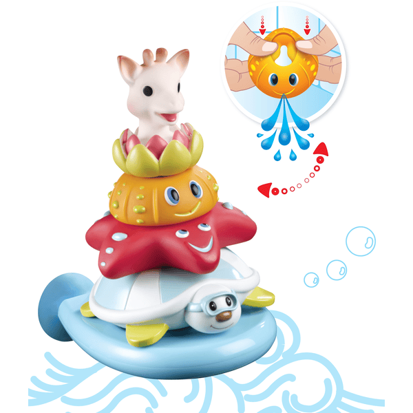 VULLI Jouet de bain pyramide Splash and Surf Sophie la girafe®