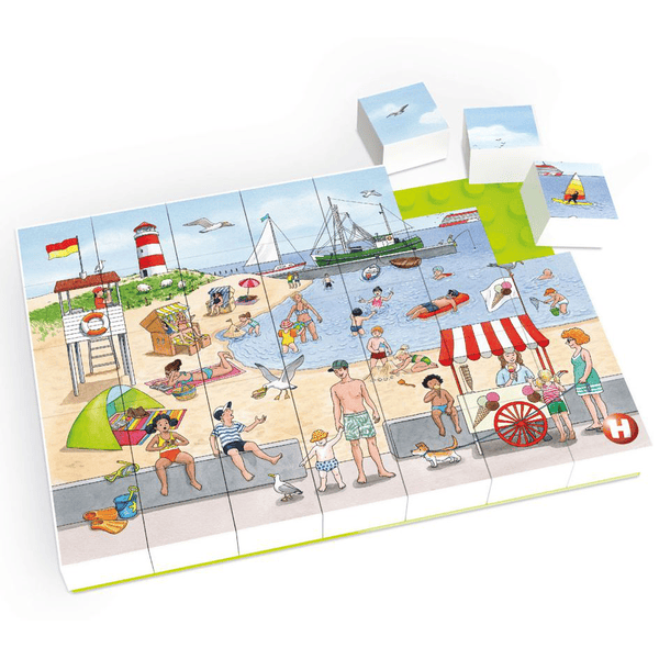 HUBELINO® Puzzle Ausflug zum Badestrand (35-teilig)