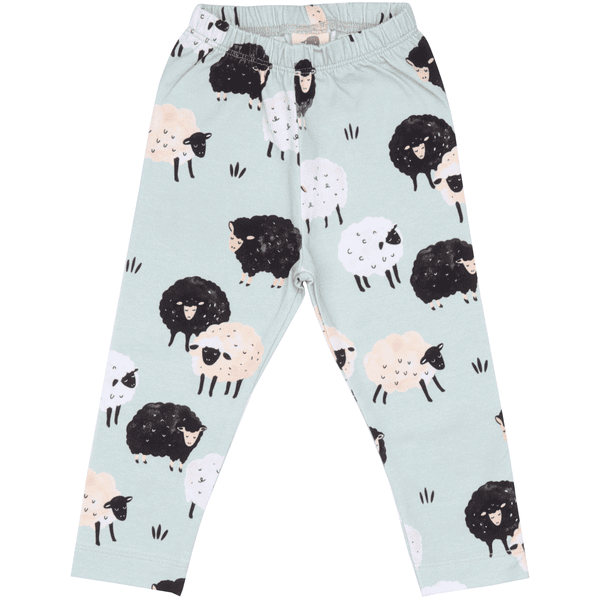 Wal kiddy  Leggings Fluffy Sheeps grøn