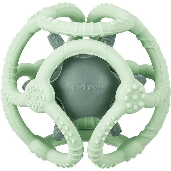 Nattou Set bollar mintgrönt + gräsgrönt