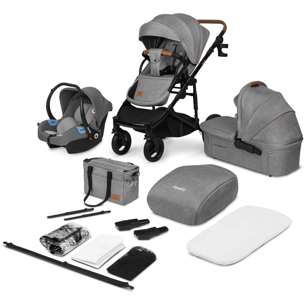 lionelo Kinderwagen Mari Tour 3in1 Grey Stone