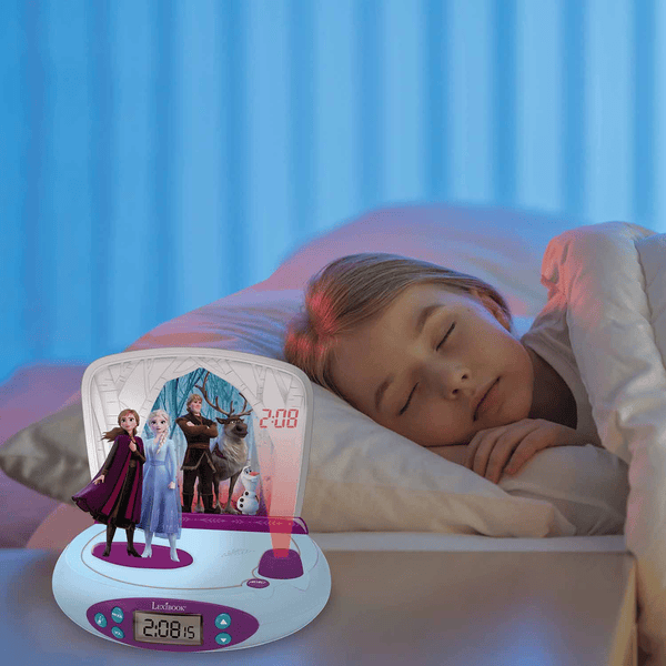 LEXIBOOK Réveil veilleuse projecteur enfant Disney La Reine des neiges