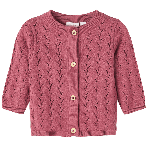 name it Strickjacke Nbftomille Deco Rose