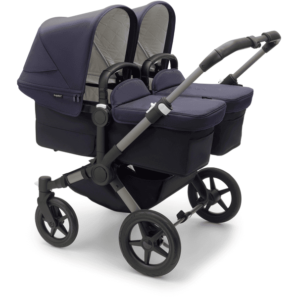 bugaboo Poussette double côte à côte Donkey 5 Twin complète Graphite/Dark Navy