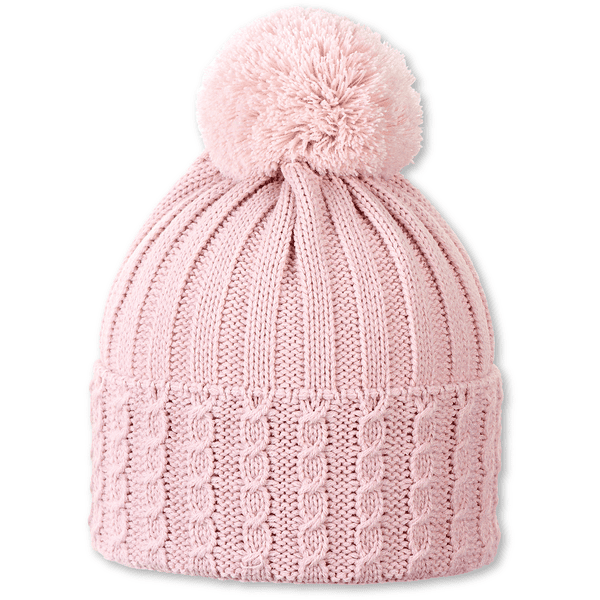 Sterntaler Pom pom strikhue rib pink 