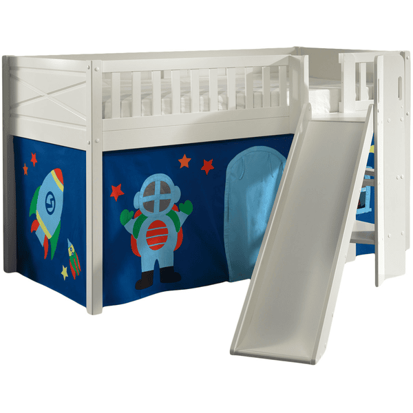 VIPACK Spielbett SCOTT 90 x 200 cm Astro weiß