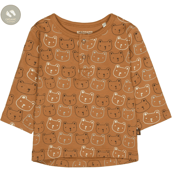 STACCATO Shirt camel gemustert