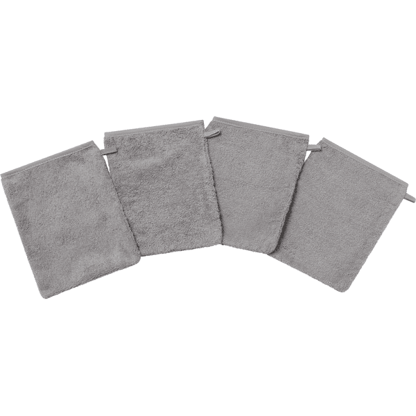 kindsgard Washandjes vasklude 4-pack grijs