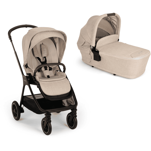 Nuna Kinderwagen Set Triv next inklusive Babywanne faltbar Lytl next Biscotti