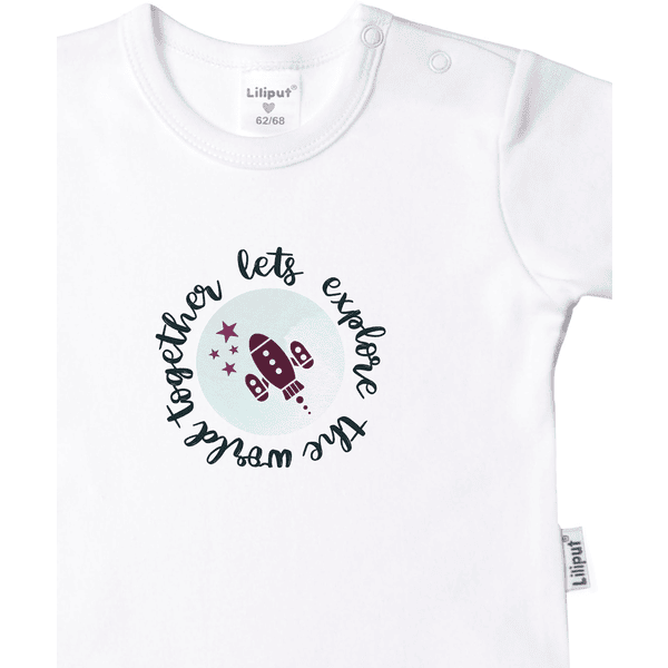 Liliput T-Shirts 2er-Set rosa-weiss day Oh smiley