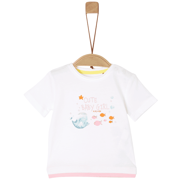 s.Oliver T-Shirt white/pink