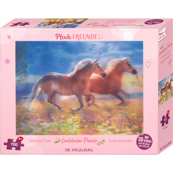 Coppenrath Puzzle lenticular - Amigos de los caballos (100 piezas)