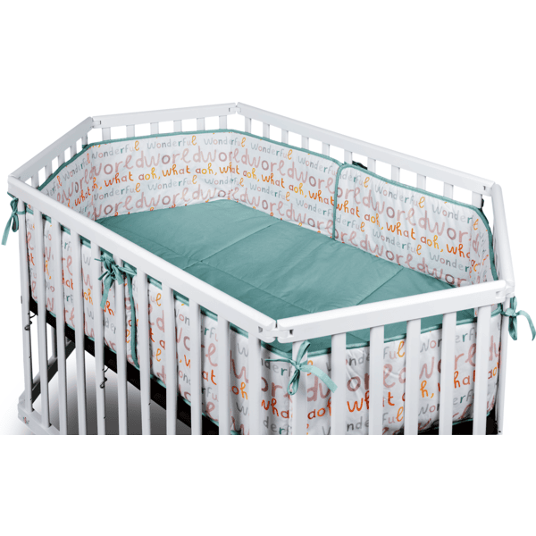 tiSsi ® Playpen liner 6-corner Wonderful World mint