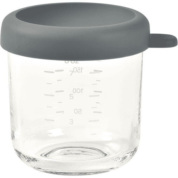 BEABA® Portionsbehälter aus Glas, mineral / grau