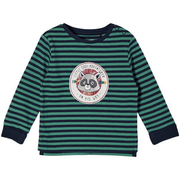 s.Oliver Langarmshirt light green stripe