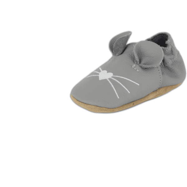 Chaussure quatre pattes Beck petite souris grise roseoubleu.fr