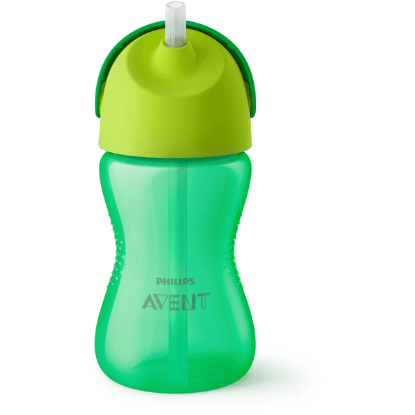 Philips Avent Bicchiere con cannuccia SCF798/01 verde 300 ml 12M+ 