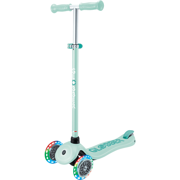 GLOBBER Patinete PRIMO PLUS LIGHTS mint-dark mint, con ruedas iluminadas