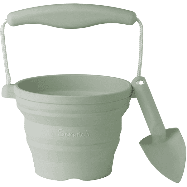 Scrunch - Foldbar spand og skovl Sage Green 