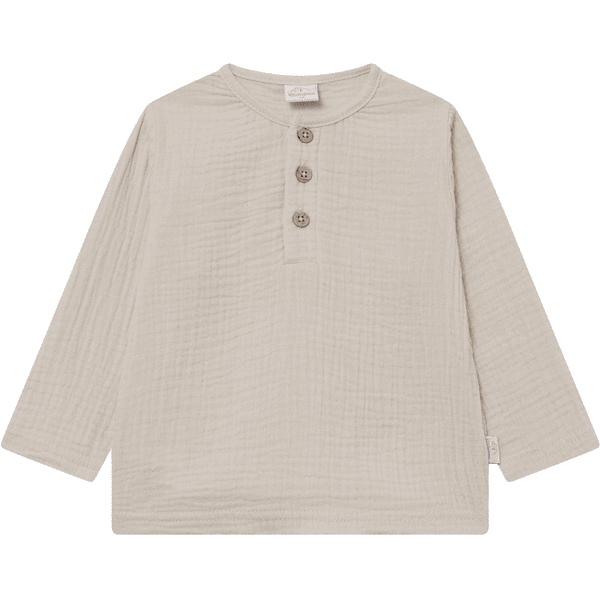 kindsgard Mousseline shirt met lange mouwen solmig beige