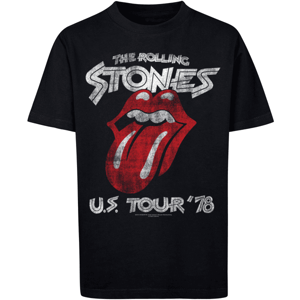 Rolling US Front Rock Band Stones \'78 schwarz F4NT4STIC T-Shirt The Tour
