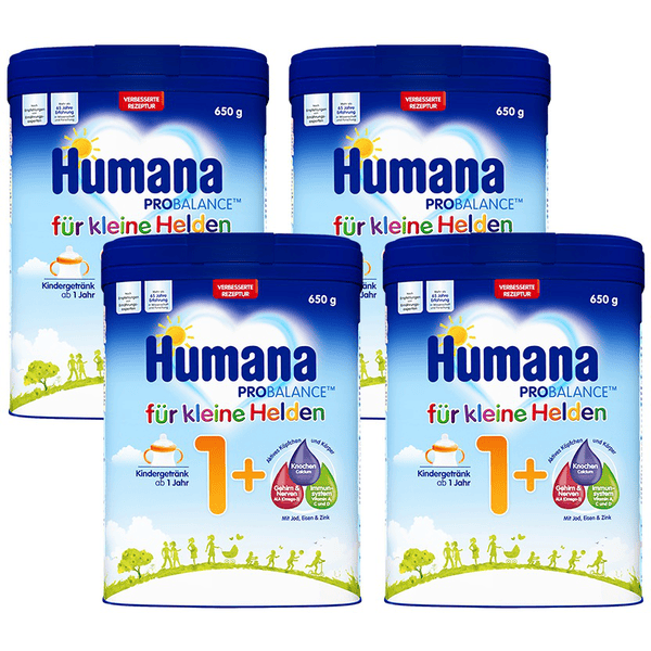 Humana Kindergetränk 1+ 4x 650 g ab dem 1. Jahr

