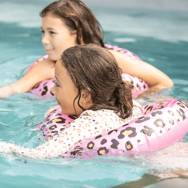 Swim Essentials Rose Gold Leopard Kids Schwimmring ⌀55 cm 