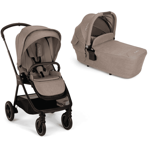 Nuna Kinderwagen Set Triv next inklusive Babywanne faltbar Lytl next Cedar