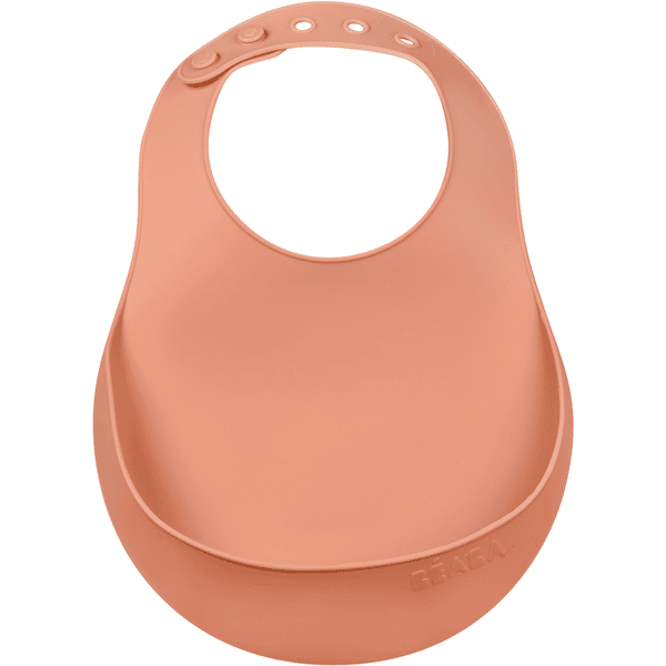 BEABA  ® Śliniak silikonowy - Terracotta