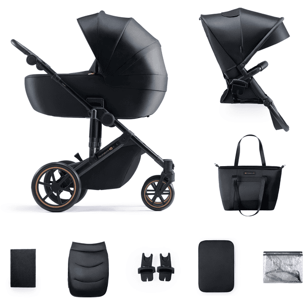 Kinderkraft Kinderwagen PRIME 2 2-in-1 Venezian Black 