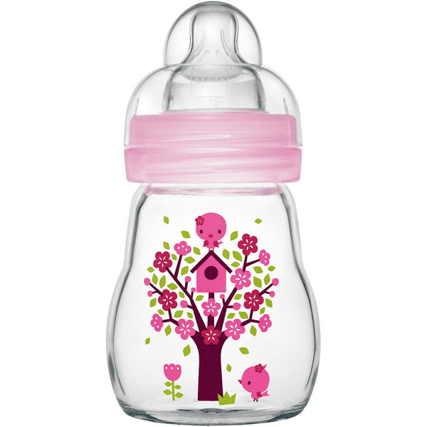 MAM Glasflasche Feel Good rosa 170 ml 0+ Monate