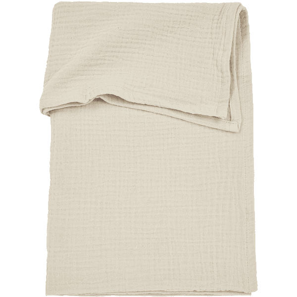 MEYCO Drap de lit enfant prélavé mousseline uni soft sand 100x150 cm