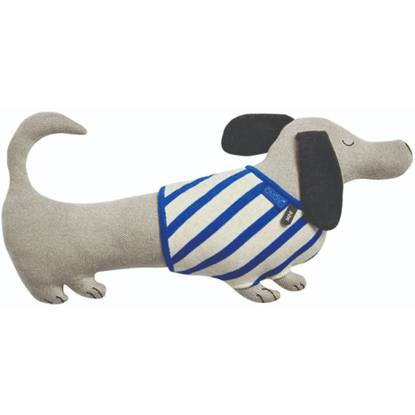 OYOY Kuscheltier Slinkii Dog beige dark blue