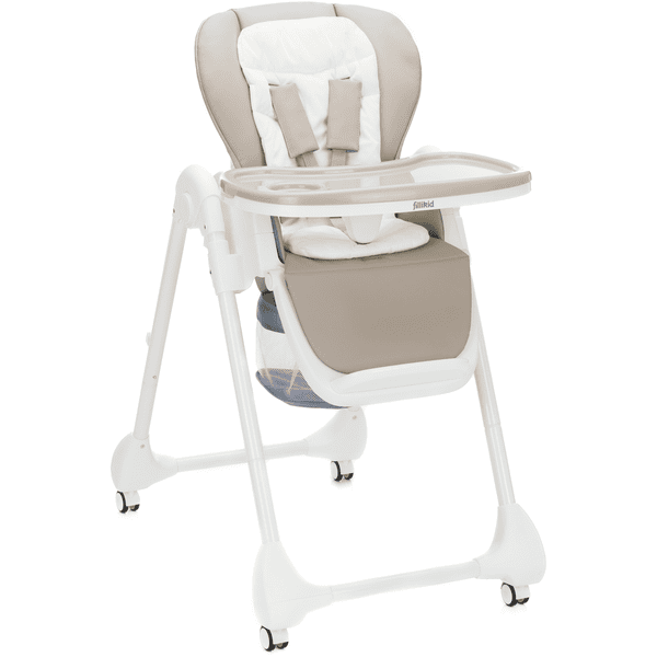 fillikid Mio kinderstoel wit/taupe