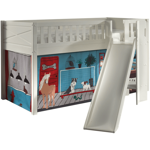 VIPACK Spielbett SCOTT 90 x 200 cm Pet Shop weiß