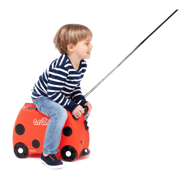 trunki Valise roulettes enfant coccinelle Harley rouge