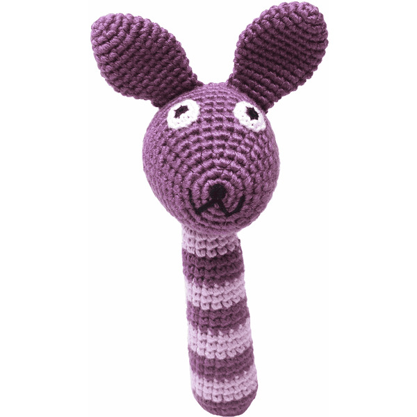 nature Zoo of Denmark  "Conejo de cascabel a crochet, púrpura"