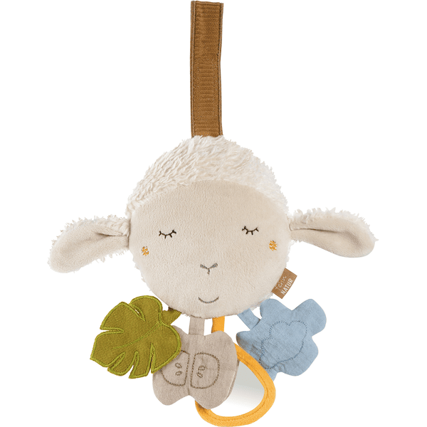 fehn® Peluche d'éveil mouton NATURE