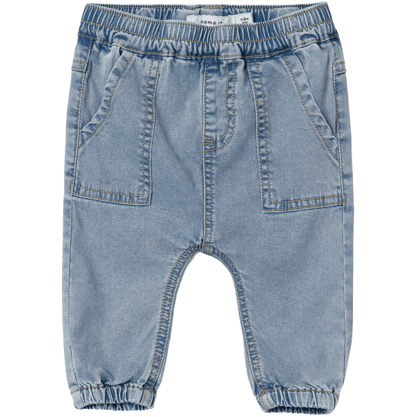 name it Jeansy U-Shape Nbmben Light Niebieski denim