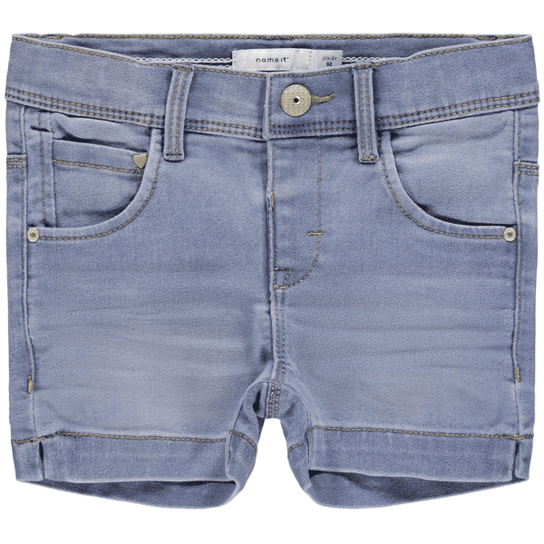 Twill Shorts with Elasticated Waistband, for Baby Boys - grey anthracite,  Baby