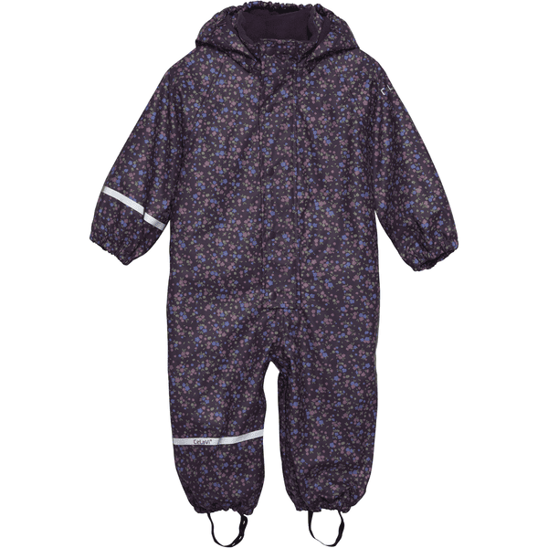 CeLaVi Regenoverall mit Fleece Plum Perfect