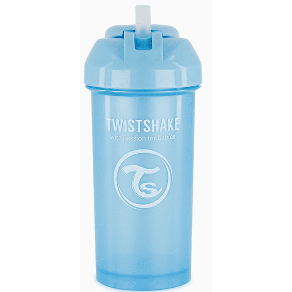 Twistshake Strohhalmbecher ab 12 Monate 360 ml, Pearl Blue