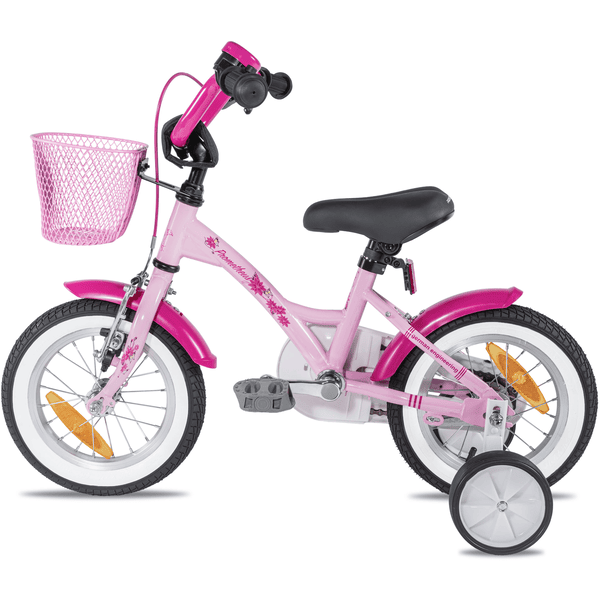 PROMETHEUS BICYCLES® Vélo enfant HAWK 12 pouces, rose/blanc
