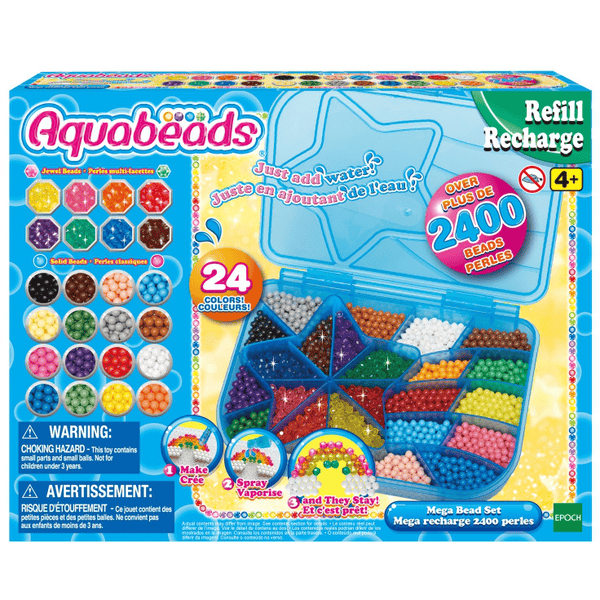 Aquabeads® Jeu de bricolage enfant méga recharge 2400 perles