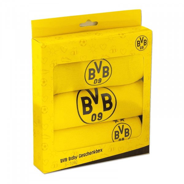 BVB Baby boîte cadeau 3 pièces jaune