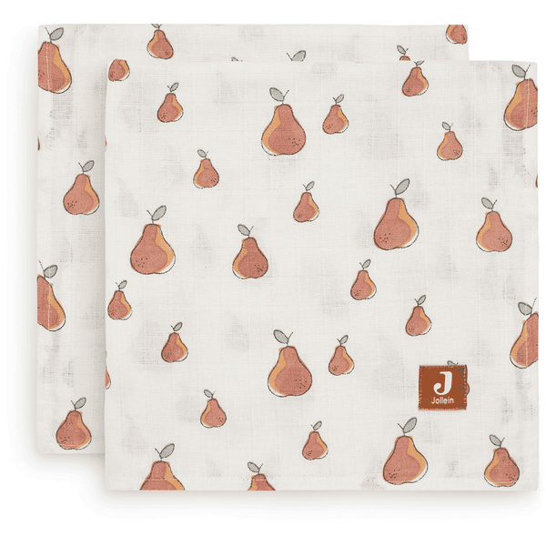 jollein Pannolini di garza a 2 confezioni Pear 115 x 115 cm