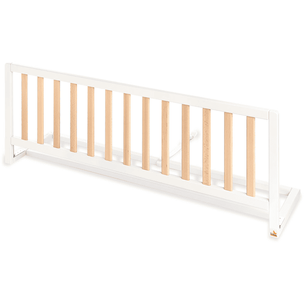Pinolino Barierka do łóżka Comfort biały / natura 115 cm