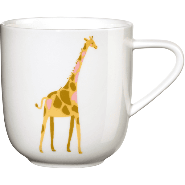 ASA Selection Tasse enfant poignées girafe Gisèle porcelaine blanc brillant 0,25 l