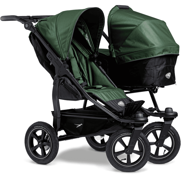 tfk Geschwisterwagen Duo 2 mit Luftrad-Set Olive